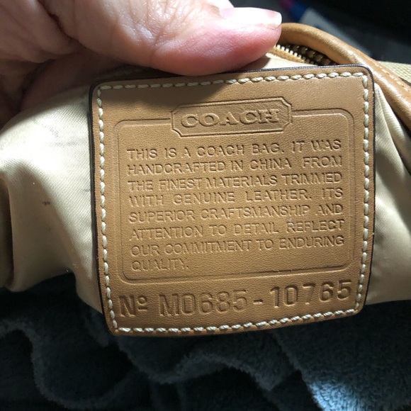 Brown coach bag - Picture 3 of 3